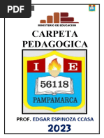 Carpeta Pedagogica 2023