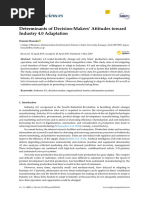 Determinants of Decision-Makers' Attitudes Toward Industry 4.0 Adaptation