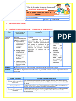 SESION DE APRENDIZAJE Cómo Se Genera y Como Nos Afecta La Basura