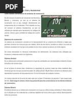 Álgebra Líneal Sistemas de Numeración