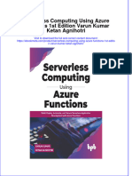 Full Ebook of Serverless Computing Using Azure Functions 1St Edition Varun Kumar Ketan Agnihotri Online PDF All Chapter