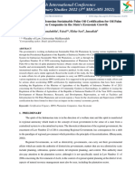 The Urgency of Indonesian Sustainable Palm Oil Certification For Oil Palm Plantation Companies in The State's Economic Growth