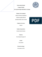 Ensayo Psicoterapia de Grupo.