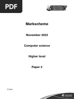 Computer Science Paper 2 HL Markscheme