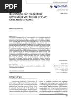 Identification of Production Bottlenecks With The