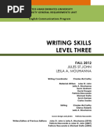 Level 3 Writing Book Fall 20121