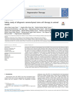 Safety Study of Allogeneic Mesenchymal Stem Cell Therapy in Animal-Main