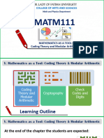 Coding Theory and Modular Arithmetic