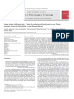 Eriksson, G. Et Al (2008) Diet - Oland - From - Mezolitic - To - Roman - Period - Sweden