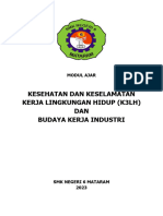 Kesehatan Dan Keselamatan Kerja Lingkungan Hidup (K3Lh) DAN Budaya Kerja Industri