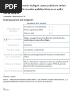 Examen - (AAB01) Cuestionario - Aplique Casos Prácticos de Las Garantías Jurisdiccionales Establecidas en