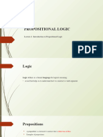 Lecture 1 - Propositional Logic