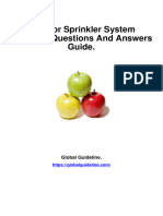 Irrigator Sprinkler System Interview Questions and Answers 13385