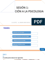 Sesión #1 - Introducción A La Psicología 2024