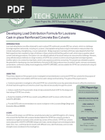 Technical Summary 692 Developing Load Distribution Formula For Louisiana Cast-In-place Reinforced Concrete Box Culverts