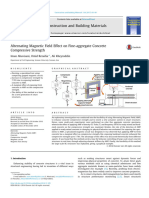 Alternating Magnetic Field Effect On Fine-Aggregate Concrete Compressive Strength