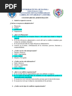 Cuestionario de Administración - 1P-2023