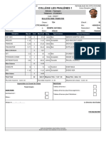 BULLETIN SCOLAIRE DE LA TD4 DE L'ANNEE 2023-2024 DU 2eme Trimestre DE Collège Les Phalènes 1