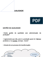 Evolução Da Gestao Da Qualidade