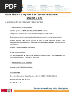 Ficha de Seguridad Solucion N-P-K