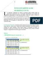 CLASE N°20 4to (Funciones Estadísticas en Excel)