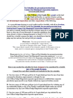 Notice of Fee Schedule and Remedy For Personal Protection From Federal/State/County/City/Municipal/Corporation Employees