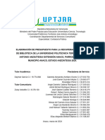 Informe Servicio Comunitario Uptjaa