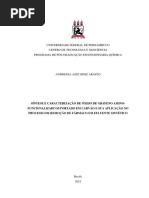 Síntese e Caracterização de Óxido de Grafeno Amino Funcionalizado