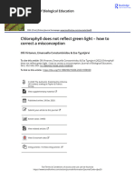 Chlorophyll Does Not Reflect Green Light How To Correct A Misconception