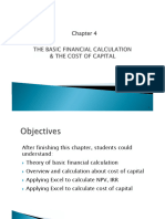 C4-The Basic Financial Calculation & The Cost of Capital