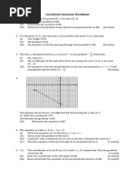 Coordinate Geometry Worksheet