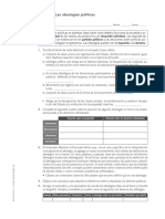 Ficha de Refuerzo Las Ideologías Políticas Grado 11 PDF