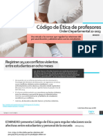 Código de ETICA de Profesores Orden Departamental 22-2023