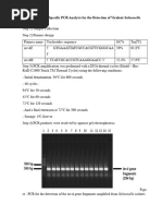 Use of Inva Gene Specific PCR Analysis For The Detection of Virulent Salmonella Species