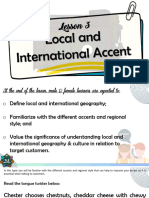 Q4 L3. Local and International Accent