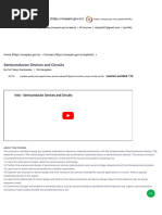 Semiconductor Devices and Circuits - Course