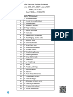 Daftar Undangan Dan Susunan Acara