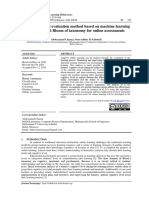 A Cognitive Level Evaluation Method Based On Machine Learning Approach and Bloom of Taxonomy For Online Assessments