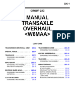 Manual Transaxle Overhaul : Group 22C