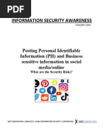 Information Security Awareness - February 2024 Posting On Social Media