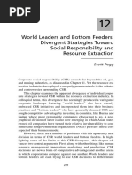 World Leaders and Bottom Feeders: Divergent Strategies Toward Social Responsibility and Resource Extraction