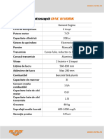 Fisa Tehnica Motosapa Dac 6500 K DAC - 6500 - K