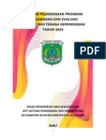 Laporan Pelaksanaan Program Pengawasan Dan Evaluasi