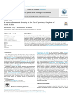 A Survey of Mammal Diversity in The Turaif Province, Kingdom of Saudi Arabia