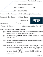 2018 Ring Theory and Linear Algebra - 2