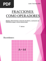 21) Clase, Retroalimentación Suma y Resta de Fracciones