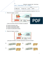 Evaluación 1 Matemática Unidad 1