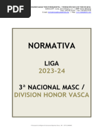 Normativa Division de Honor Vasca 2023-2024