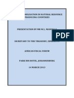 Revenue Mobilisation in Natural Resource Producing Countries