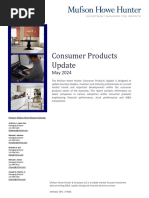 Consumer Products Update - May 2024